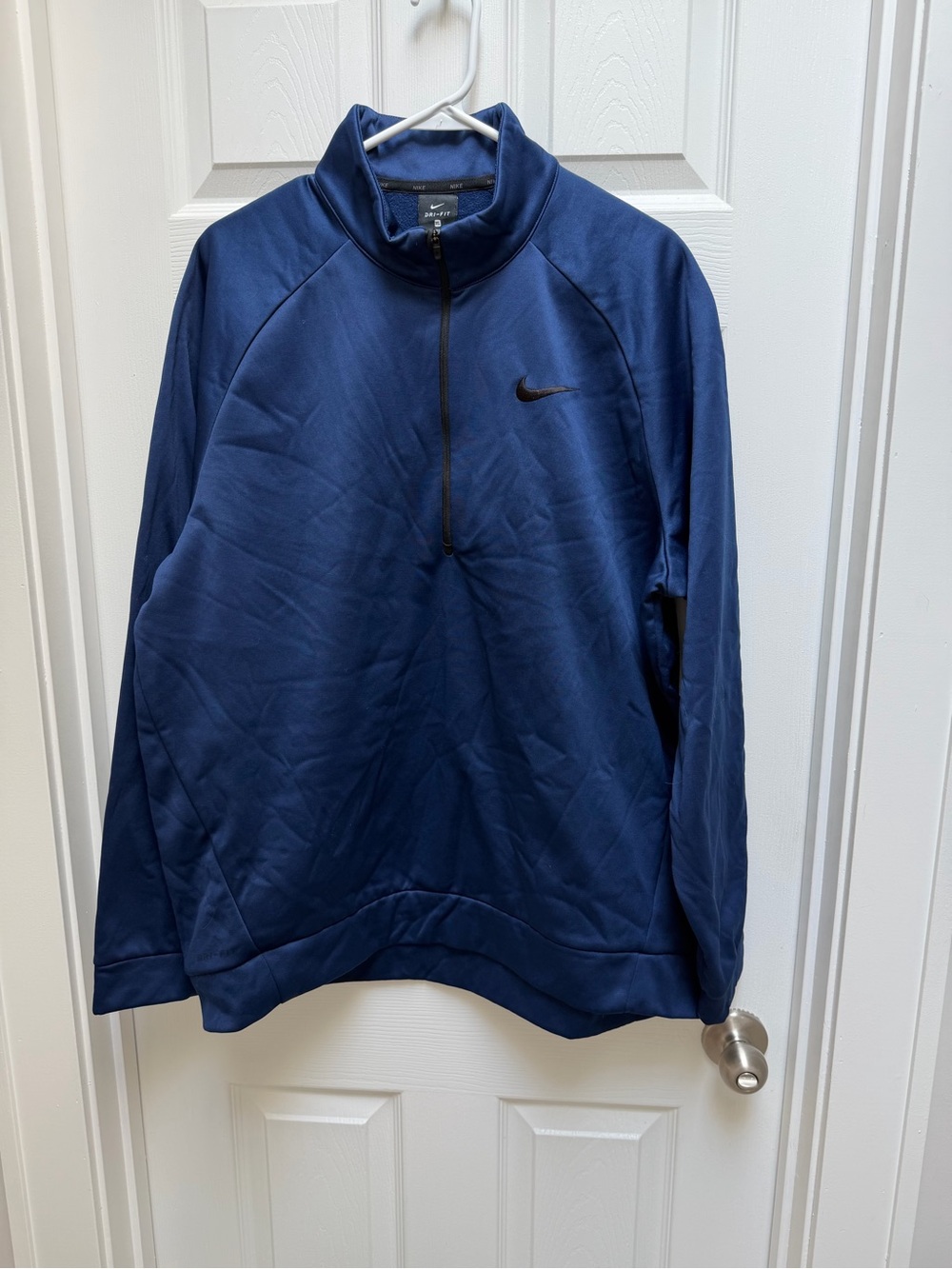 Nike Men’s XL Therma Dri-FIT Navy 1/4 Zip Fleece Pullover